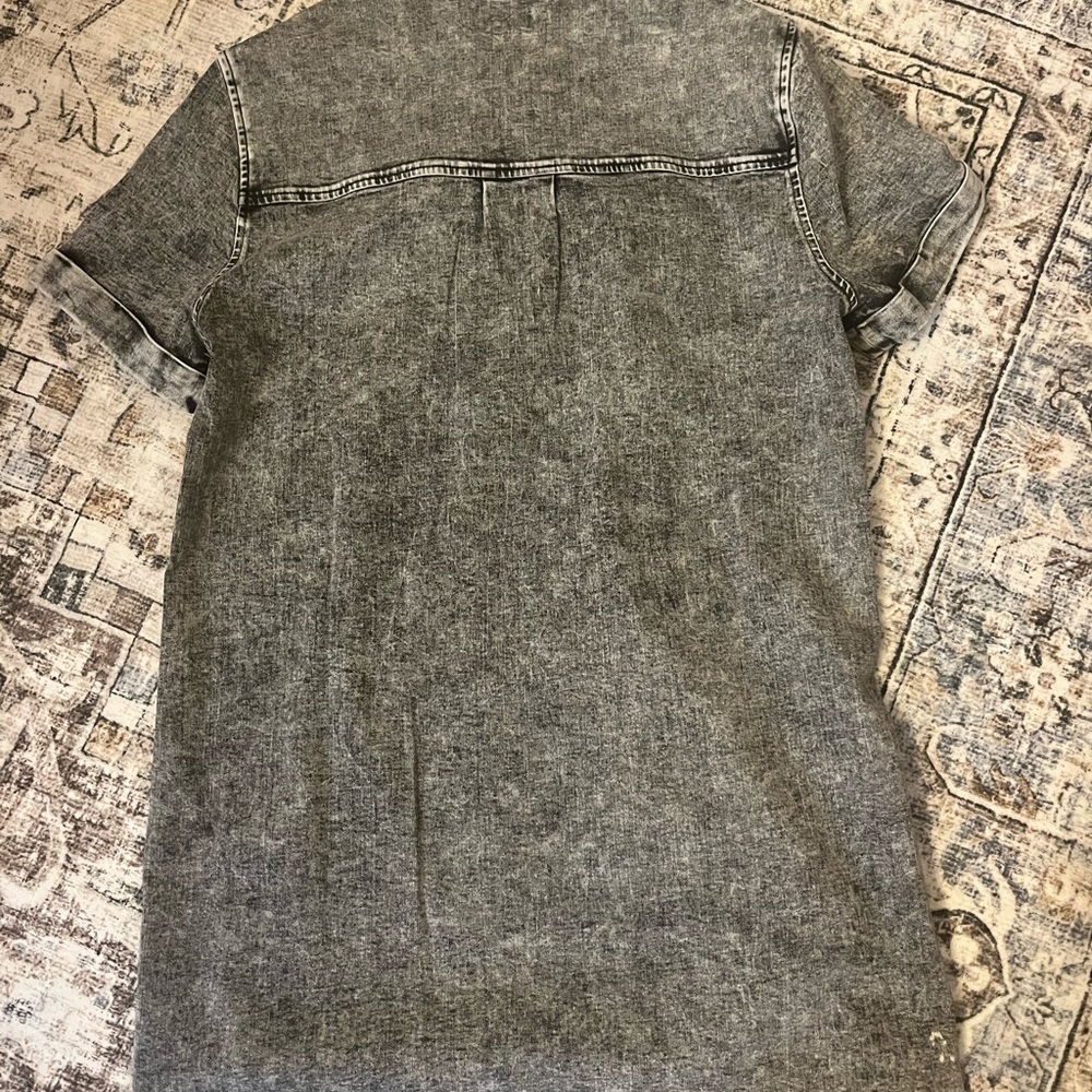 NWOT acid washed chambray dress - Picture 5 of 9
